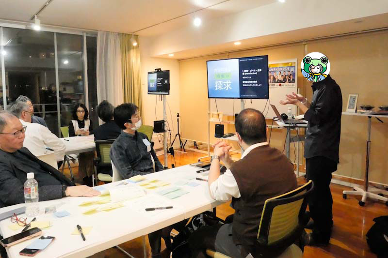 保護中: 「経営の矛盾を“逆転”する羅針盤～AIと対話するTRIZ思考～」…楽描人カエルンさんをお招きして　 -前編 –